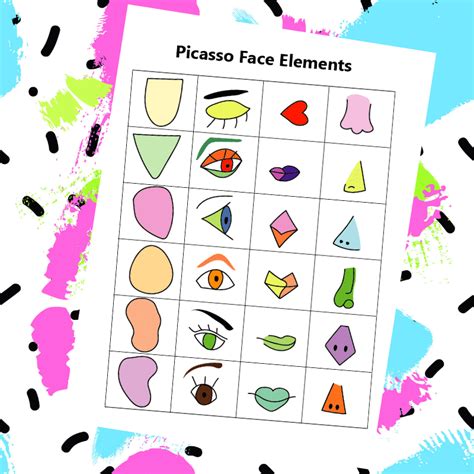 Picasso Faces Worksheet Pablo Picasso Faces Bundle Easy Art For