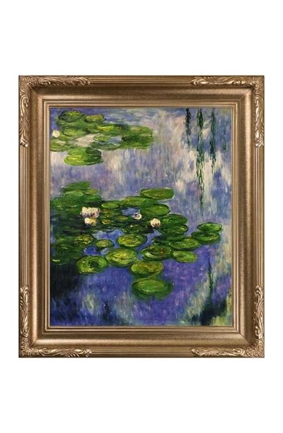 Overstock Art Claude Monets Water Lilies Vertical Framed Wall Art In