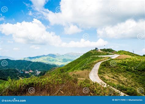 Mountain Hill Road Viewpoint Scenic Landmark Stock Photo Image Of