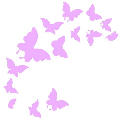 Solid Butterflies Fluttering SVG. PDF. Png. | Etsy