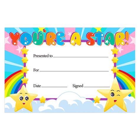 Buy Flyab 30pcs Youre A Star Awards For Kids Students From Teacher Re