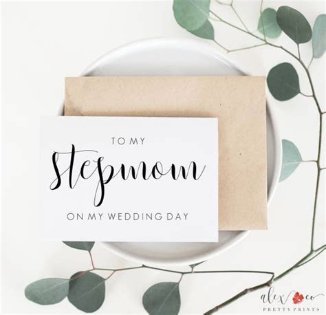 wedding card for stepmom stepmom wedding card stepmom card etsy