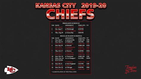 kansas city chiefs wallpaper schedule