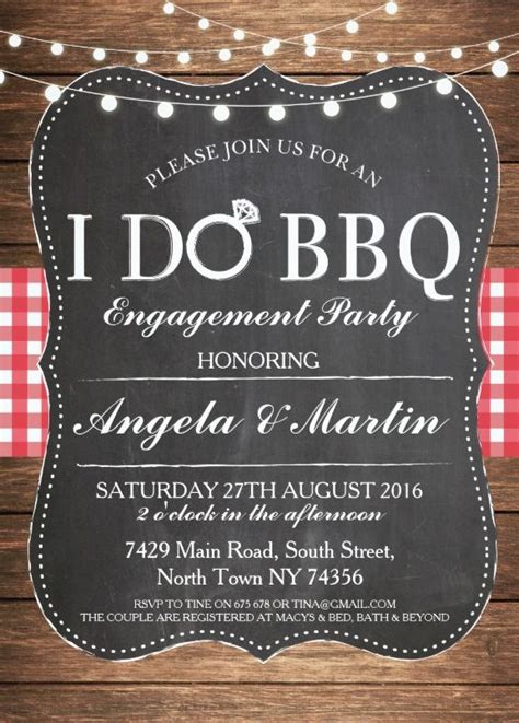 Rustic i do bbqelegant bbq couples showermodern rehearsal dinner barbecuesimple engagement party barbecueromantic barbeque bridal. I do BBQ engagement party invitation - Personalize Now ...