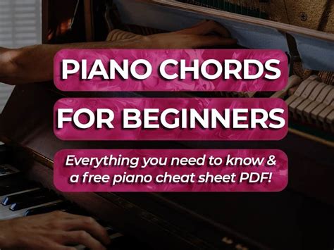 A Useful Piano Chord Sheet With 120 Major & Minor Chords For Producers