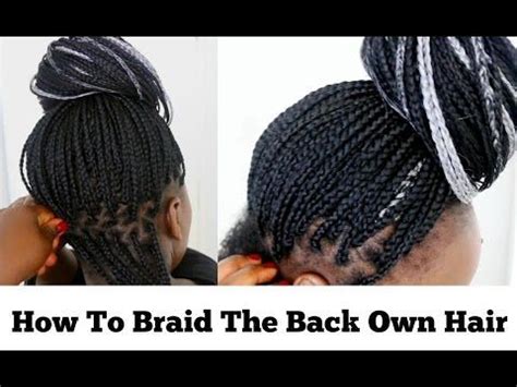 3 ways to braid extensions wikihow. Box Braids Tutorial How To Braid The Back Of Your Hair At Home For Beginners on Natural Hair ...