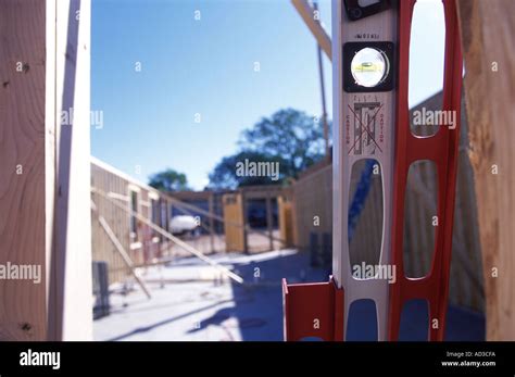 Leveling Tool At Construction Site Stock Photo Alamy