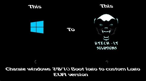 Windows 10 Boot Logo Change Uefi Version Youtube