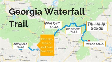 25 Map Of Waterfalls In Georgia Online Map Around The World