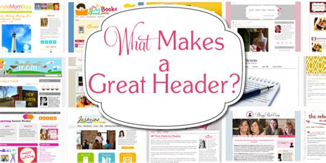 A showcase of beautiful blog headers. The importance of header design | Make sure your blog ...