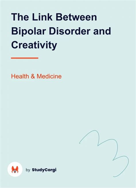 Bipolar Disorder And Creativity Free Essay Example