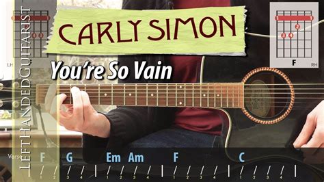 Carly Simon Youre So Vain Guitar Lesson Youtube