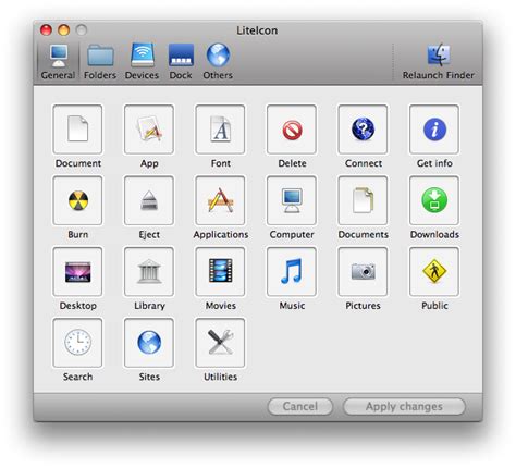 Change System Icons In Mac Os X Liteicon The Blog