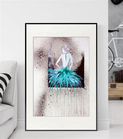 Obraz 50 X 70 Cm Abstrakcja Baletnica Krystyna Siwek Obrazy Do Salonu