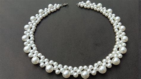 How To Make Pearl Necklace At Home Step By Step Useful And Easy