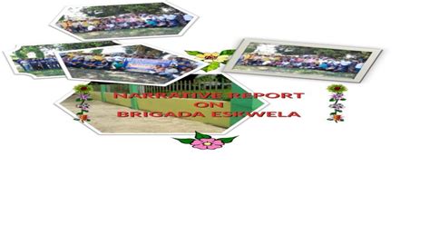 Narrative Report On Brigada Eskwela 2014 Doc Document