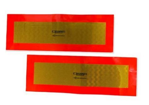 Truck And Trailer Type 6 And 7 Ece70 Rear Marker Boards Pair Self Adhesive Bp76 125 Ebay