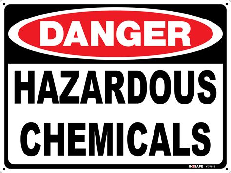 Danger Hazardous Chemicals Sign Westland Workgear