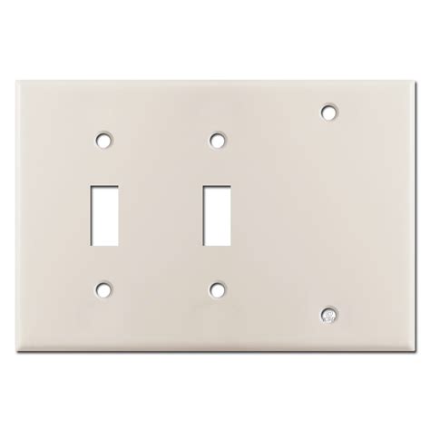 2 Blank 1 Toggle Electrical Switch Cover Light Almond