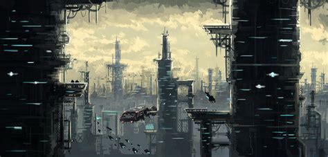 Sci Fi Cityscape By Haxe On Deviantart