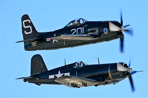 Bearcat Over Corsair Aircraft Wwii Aircraft Wwii Airplane