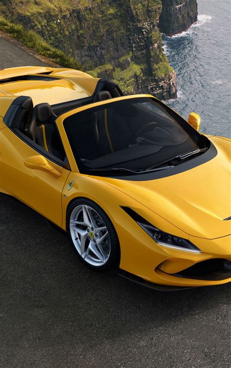 840x1336 Off Road Ferrari F8 Spider Yellow Car Wallpaper