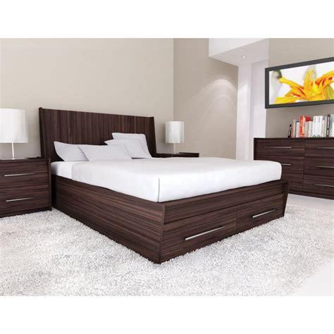 Modern Double Bed With Storage In 2020 Contemporary Bedroom Furniture