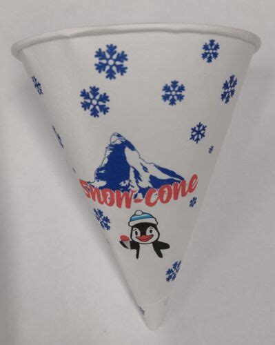 4oz Paper Snow Cone Cups 6oz Paper Snow Cone Cups Ebay