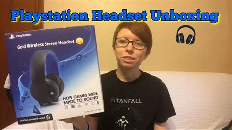Playstation Gold Wireless Stereo Headset Unboxing Youtube