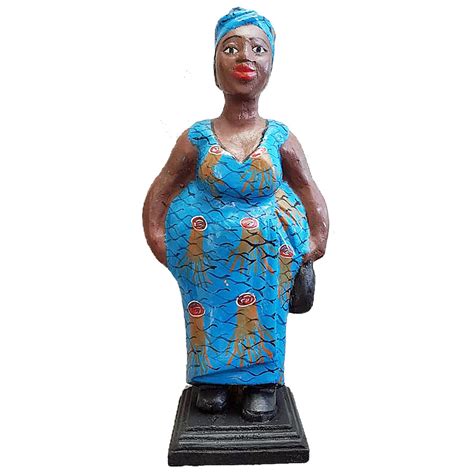 African Mama Handcarved Statue Home Of African Wares I Tribal Village