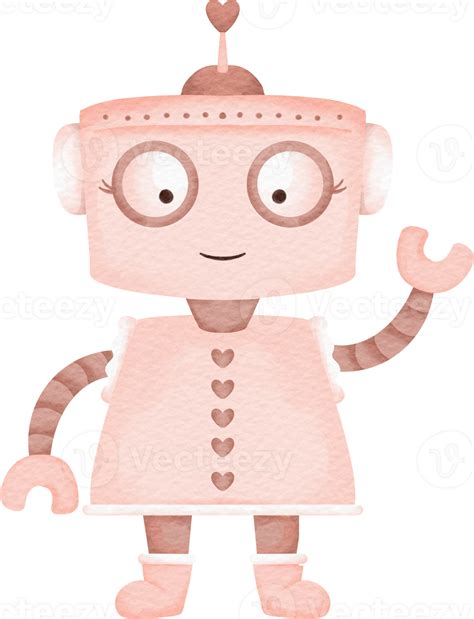 Cute Robot Clip Art 16532870 Png