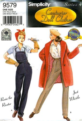 Wow 15½” Gene Madra Doll Rosie Riveter Couturier Sewing Pattern Simplicity 9579 Ebay