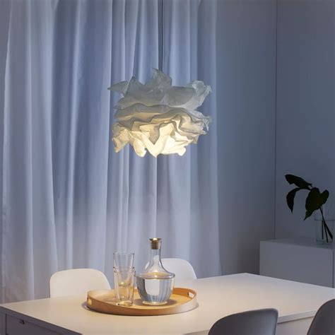 Krusning Pendant Lamp Shade White 17 Ikea In 2020 White Pendant