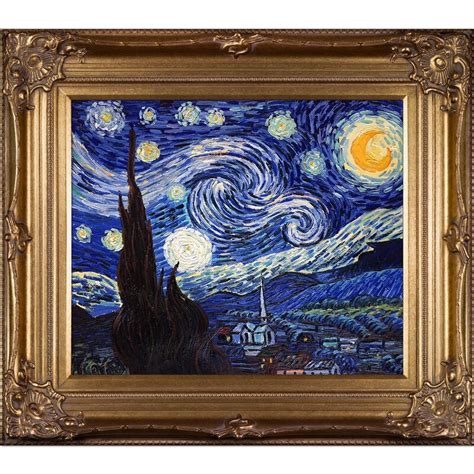 Vault W Artwork Starry Night By Vincent Van Gogh Picture Frame