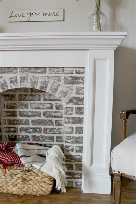 Faux brick fireplace montgomery ward. If You're Going to Make It, You Better Fake It--DIY Fake ...