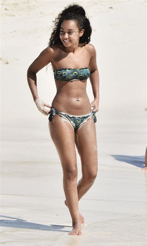 Leigh Anne Pinnock In A Bikini On The Beach In Barbados December