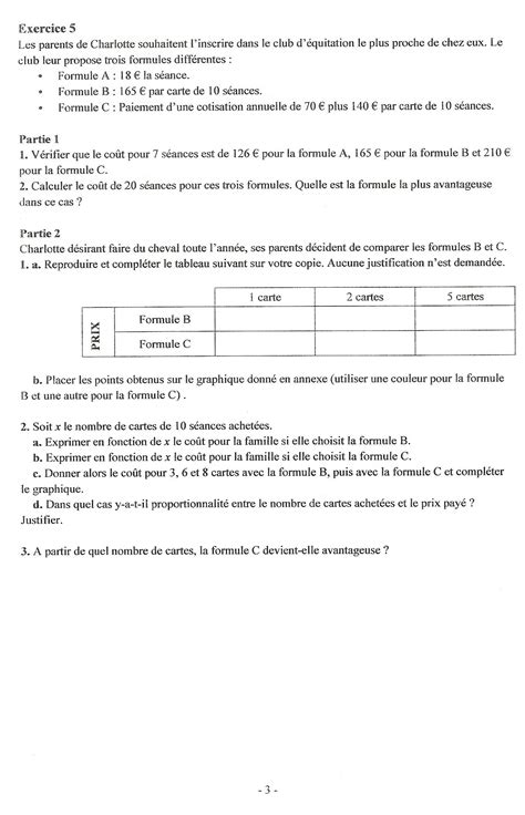 Le Brevet Blanc Maths Niveau Eme R Viser Le Brevet Et Le Bac