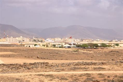 View Over The Coastal Town Of Taqah In The Dhofar Governorate Near