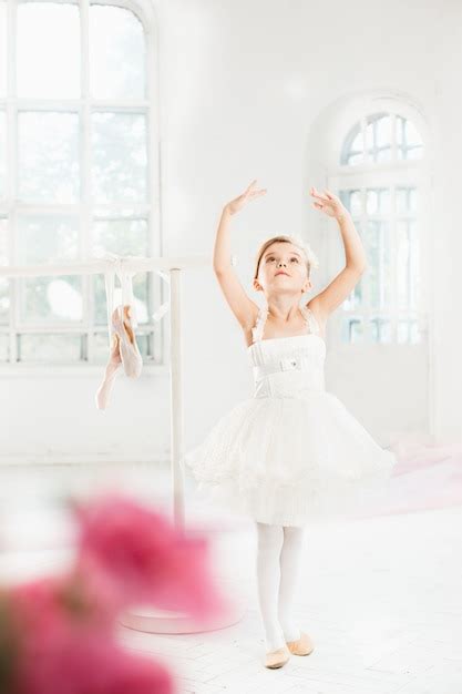 Kleines Ballerina Mädchen In Einem Tutu Entzückendes Kind Das