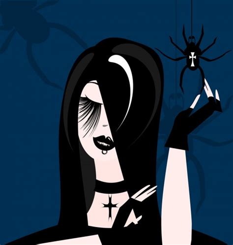 Gothic Girl Stock Vectors Royalty Free Gothic Girl Illustrations
