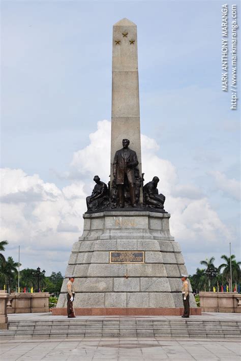 Rizal Monument In Luneta Park Manila Philippines Tour Guide