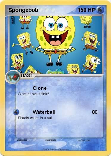 Pokémon Spongebob 117 117 Clone My Pokemon Card