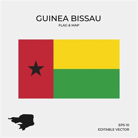 Guinea Bissau Map And Flag 2046003 Vector Art At Vecteezy