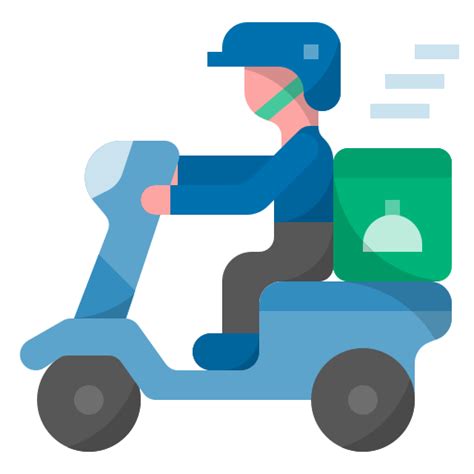 Food Delivery Scooter Png Isolated File Png Mart