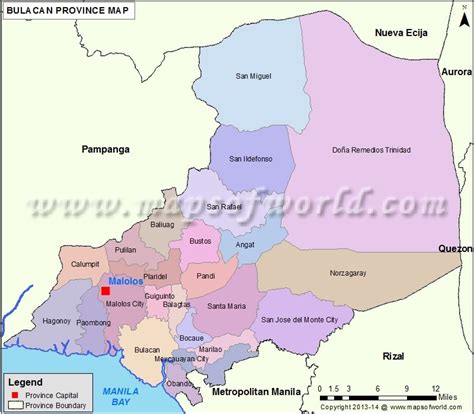 Map of Bulacan Province | Bulacan Province Map