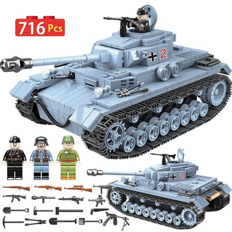 Military German Technik Tank Building Blocks Compatible Legoingly Ww2