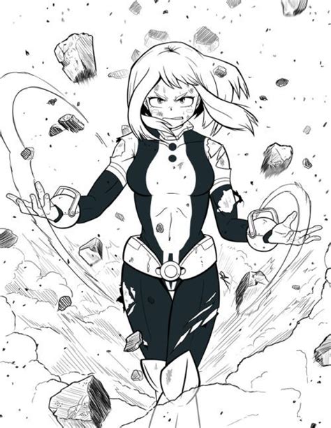 Desenhando Ochako Uraraka De Boku No Hero Academia Hero Manga Art