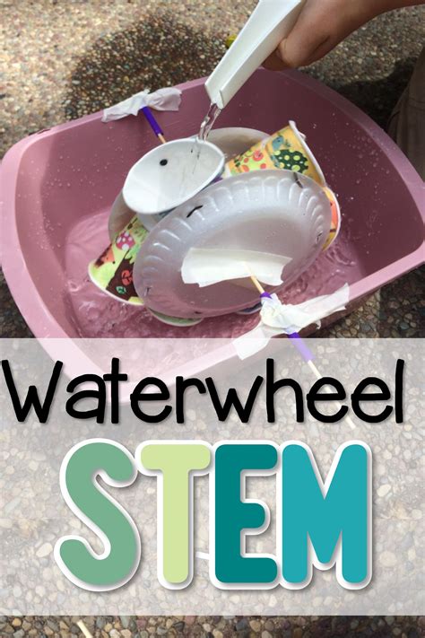Water Wheel Stem Water Wheel Elementary School Science Engineering