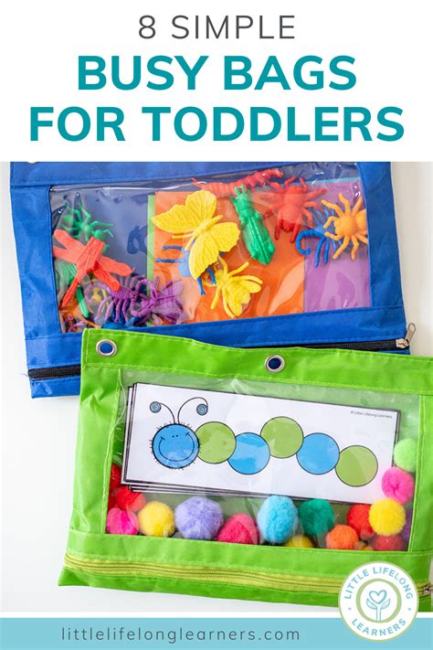 8 Simple Busy Bags For Toddlers Little Lifelong Learners