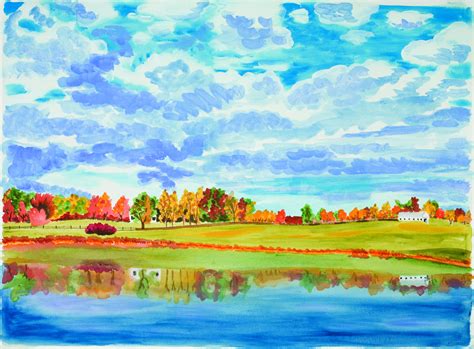 How To Paint A Beautiful Landscape Painting